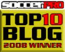 SoccerPro Top 10 Blogs for 2008