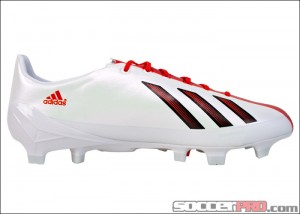 messi red and white cleats