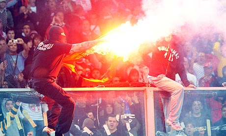 Here We Go Again on Our Own! Serbian Hooligans Stop Fixture