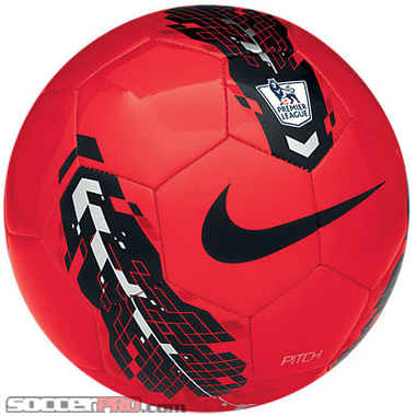 Nike League Pitch Soccer Ball – Premier League – Red with Silver Review
