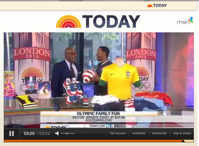 SoccerPro.com Featured on NBC’s TODAY Show…(Video)